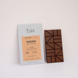 Fjak Tanzania 75% Cacao Dark Chocolate Bar - 60 grams 22067