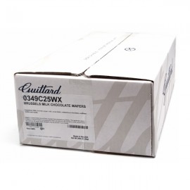 Guittard Guittard Brussels 32% Milk Chocolate Wafers Box - 25 lb 0349 C25WX 0349C25WX