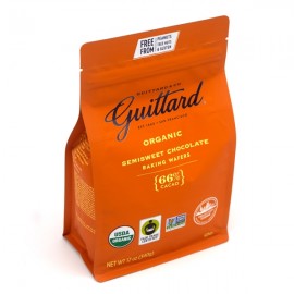 Guittard Guittard Organic 66% Semisweet Dark Chocolate Baking Wafers - 340g 7660