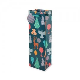 Chocosphere Holiday Patterned Icons Wine Bag - Single Bottle – Add-on