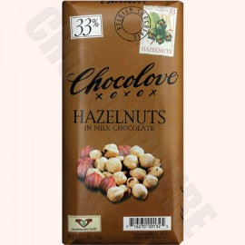 Chocolove Hazelnuts Bar 3.2oz