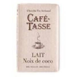 Cafe-Tasse Lait Noix de Coco 35% Milk Chocolate & Coconut Mini-Bars Bag - 40 piece ~ 360 grams 8012