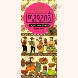 Marana Cusco Dark Chocolate Bar - 100% Cacao - 70g