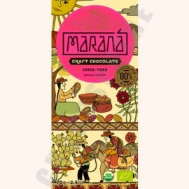 Marana Cusco Dark Chocolate Bar - 80% Cacao - 70g