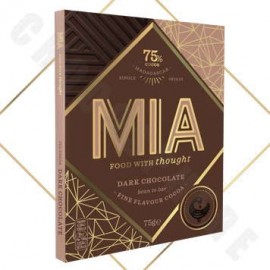 MIA 75% Dark Chocolate Bar - 75g