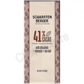 Scharffen Berger Milk Chocolate with Almonds & Sea Salt Bar 41% - 3oz