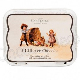 Cafe-Tasse ‘Carton’ of 12 Milk Chocolate/Praline Eggs