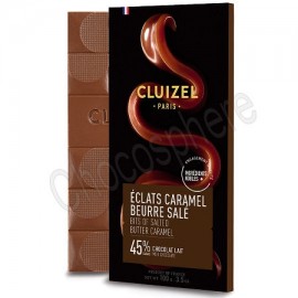 Michel Cluizel Lait Eclats Caramel Beurre Salé Bar - 100g