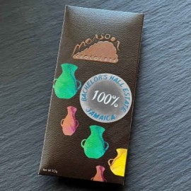 Monsoon Chocolate Bachelor's Hall Estate Jamaica 100% Cacao Chocolate Bar - 50g
