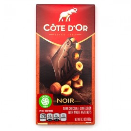 Cote d'Or Noir Noisettes 46% Dark Chocolate with Hazelnuts Bar - 180 grams 21970