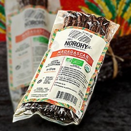 Norohy Whole Organic Madagascan Vanilla Beans 125g