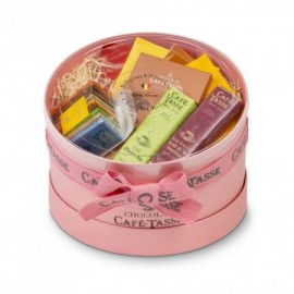 Cafe-Tasse Cafe-Tasse Small Pink Hat Box Gift Assortment - 336g – Chocosphere