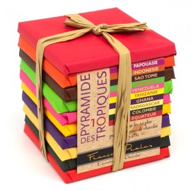 Pralus Pralus Pyramide des Tropiques 75% Single Origin Dark Chocolate Assortment - 500 grams