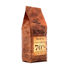 Republica del Cacao RDC Ecuador-Dominican Republic 70% Dark Chocolate Buttons Bag - 2.5 kg