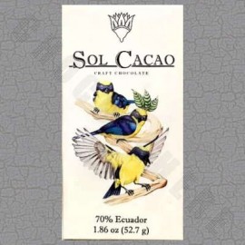 Sol Cacao Ecuador Dark 70% Chocolate Bar - 1.86oz