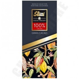 Slitti Gran Cacao 100% Bitter Bar - 100g