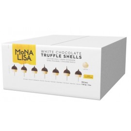 Callebaut Callebaut  - Mona Lisa 30% White Chocolate Truffle Shell Box - 504 pc - 3lb