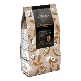 Valrhona Valrhona Caramélia Les Feves 36% Milk Chocolate Couverture Discs - 3kg 7098