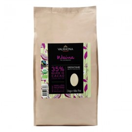 Valrhona Valrhona Waina Les Feves Organic 35% White Chocolate Discs - 3kg 12165