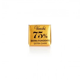 Venchi Venchi Fondente 75% Dark Chocolate Mini-Napolitain Single - 3 grams 117055