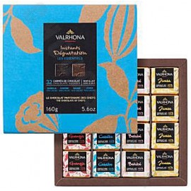 Valrhona Milk & Dark Chocolate 32-Square Gift Box 160g