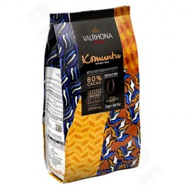 Valrhona Komuntu 'Les Feves' Dark Couverture Discs - 3Kg
