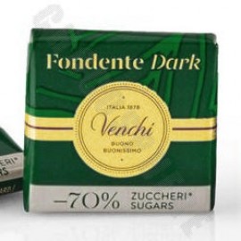 Venchi Dark Granblend 75% Reduced Sugar Tasting Square 121005