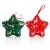 Anna Higgie Holiday Green or Red Star Tin with Three Chocolate Comets - 37g