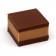 Domori Gianduja Cremini Chocolate Cube Unwrapped