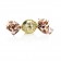 Venchi Whole Hazelnut in Almond Gianduja & Half 75% Dark Chocolate Shell Pearl Single - 12g